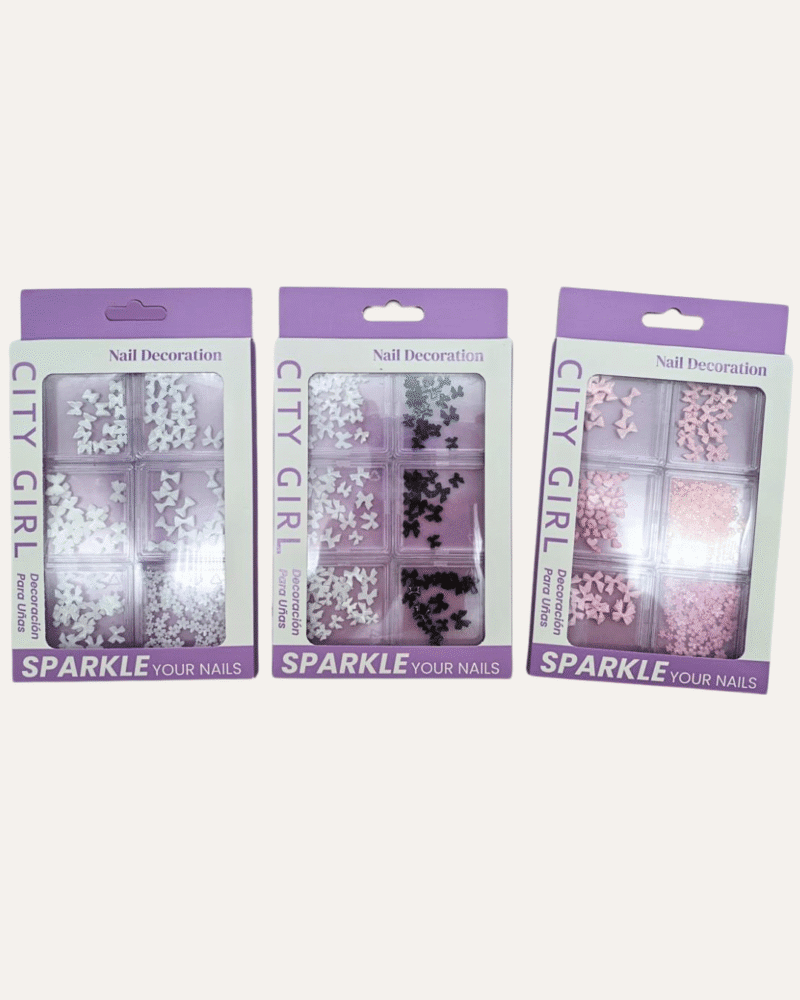 DECORACION DE MOÑITOS PARA UÑAS - CITY GIRL