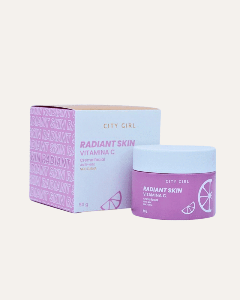 CREMA FACIAL DE NOCHE RADIANT SKIN CON VITAMINA C - CITY GIRL