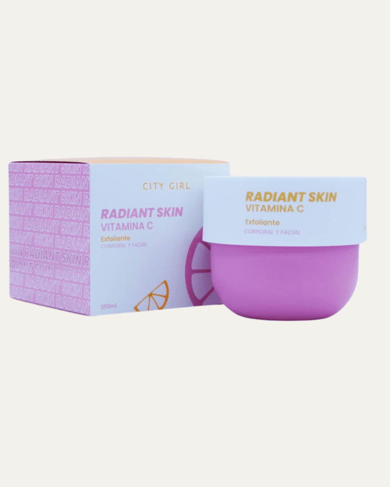 EXFOLIANTE FACIAL Y CORPORAL RADIANT SKIN CON VITAMINA C - CITY GIRL