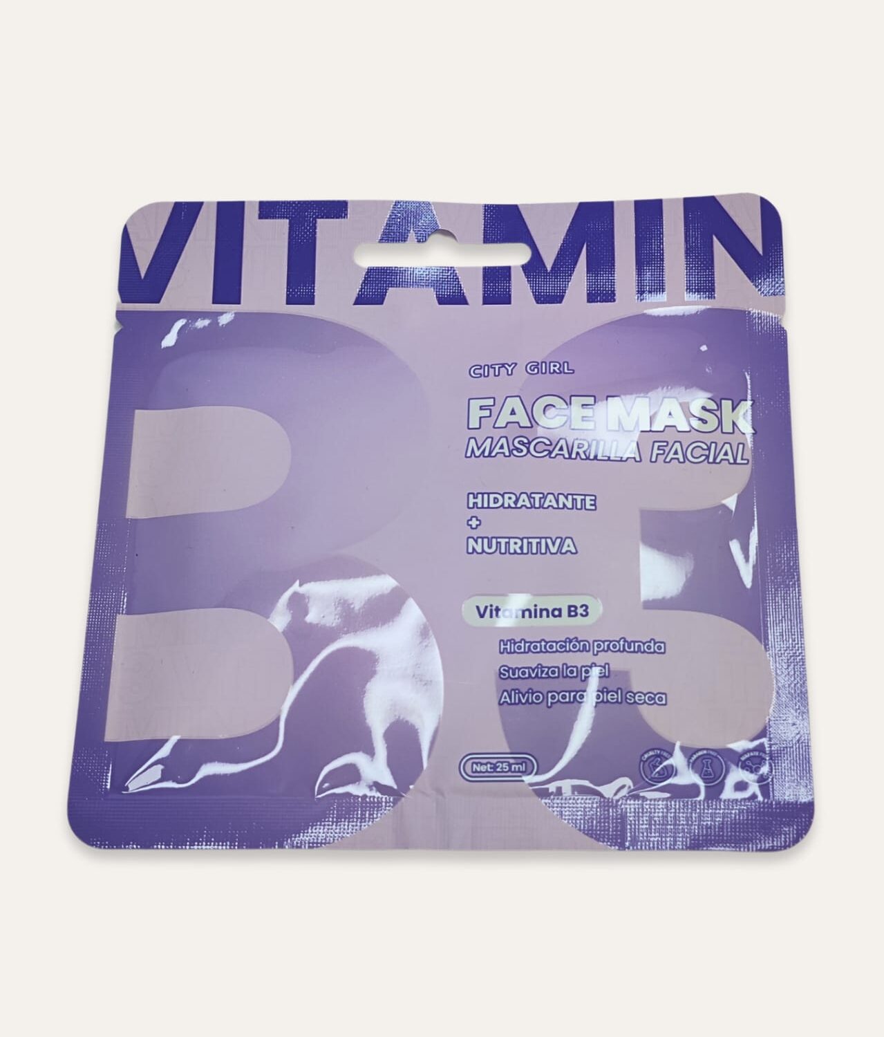 MASCARILLA FACIAL CON VITAMINA B3 - CITY GIRL