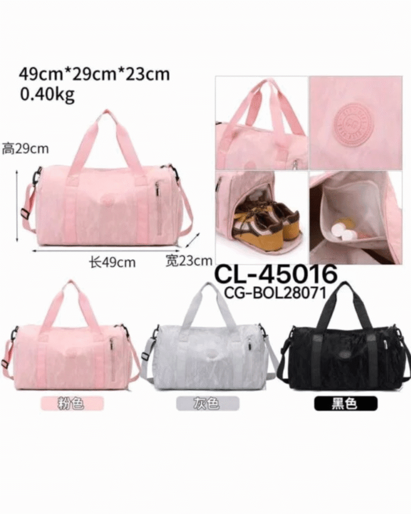 BOLSO DE VIAJE CON DIVISIONES - CITY GIRL