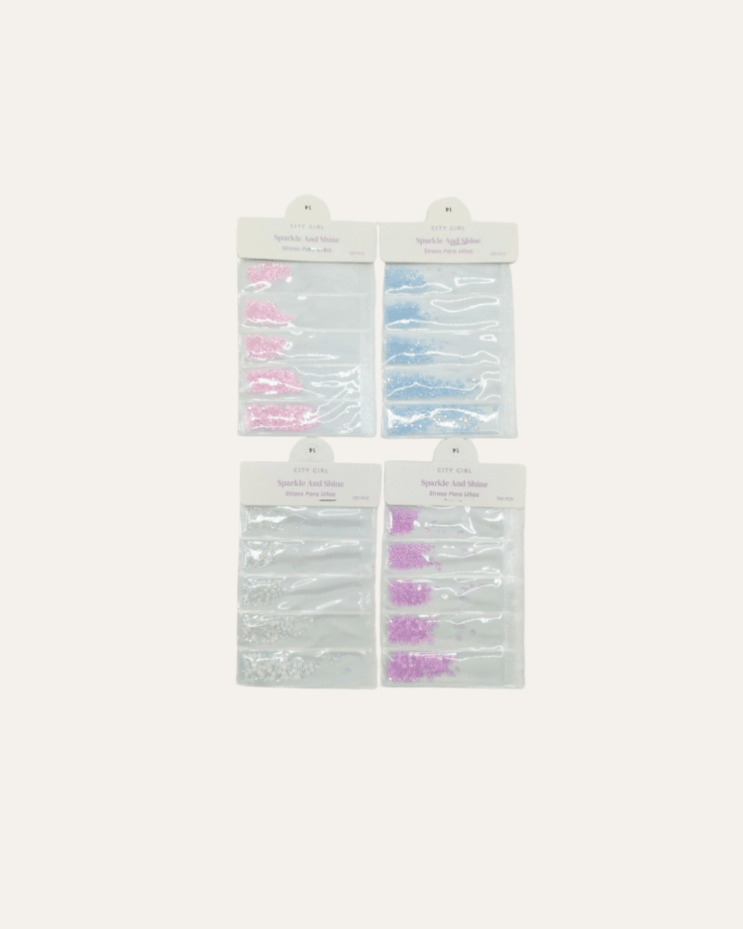 STRASS PASTELES PARA UÑAS - CITY GIRL
