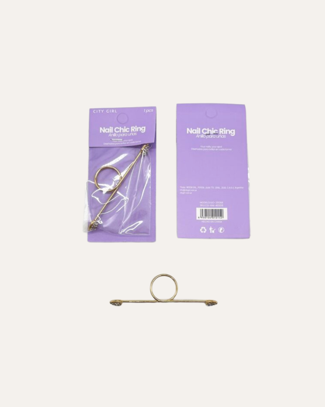 ANILLO DE UÑAS PARA FOTOGRAFIAS - CITY GIRL