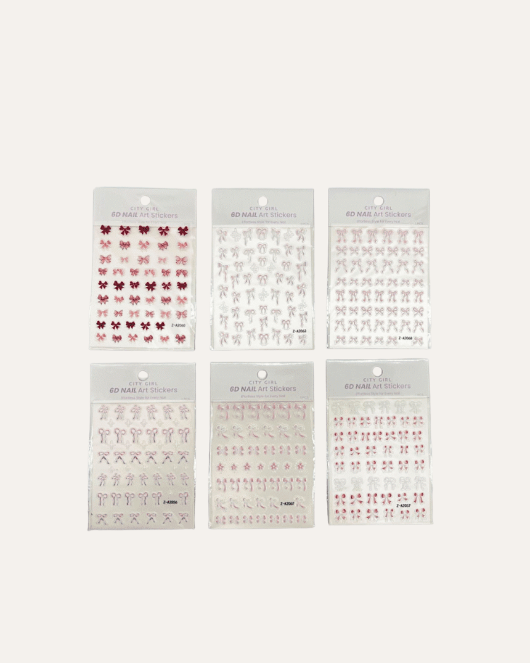 STICKER PARA UÑAS DE MOÑITOS - CITYT GIRL