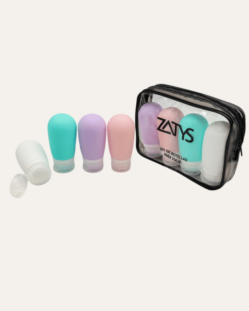 SET DE VIAJES X4PCS DE 80ML MAS ESTUCHE -ZATYS
