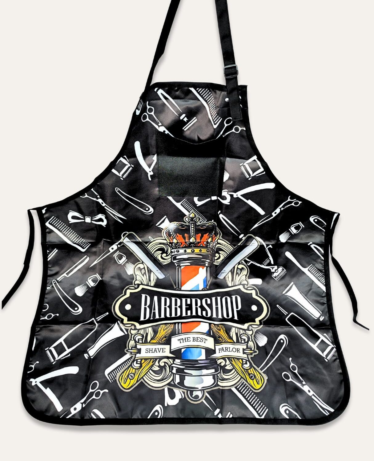 DELANTAL DE BARBERIA PROFESIONAL BARBERSHOP - ZATYS