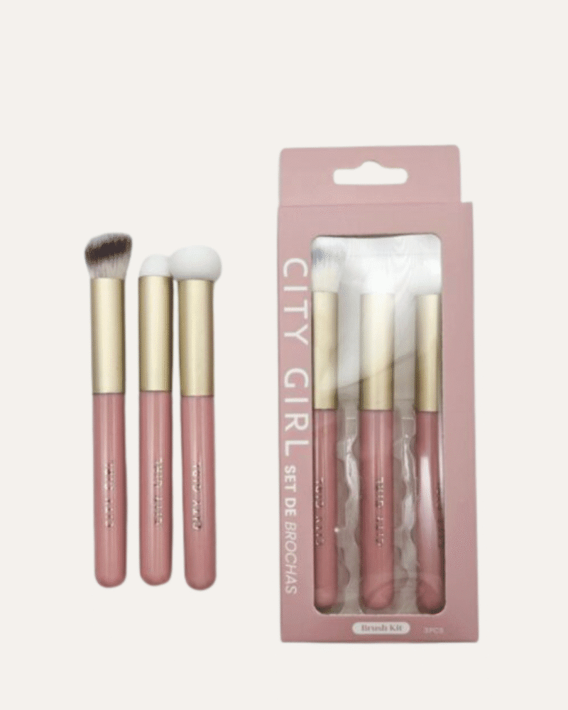 SET DE BROCHAS PARA MAQUILLAJE - CITY GIRL