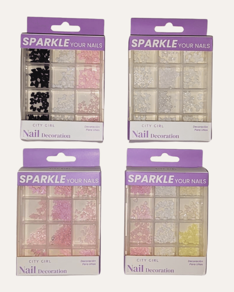 DECORACION DE MOÑITOS PARA UÑAS - CITY GIRL