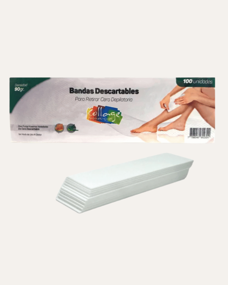 BANDAS DE PAPEL DESCARTABLES PARA CERA X100 PCS - OTROS