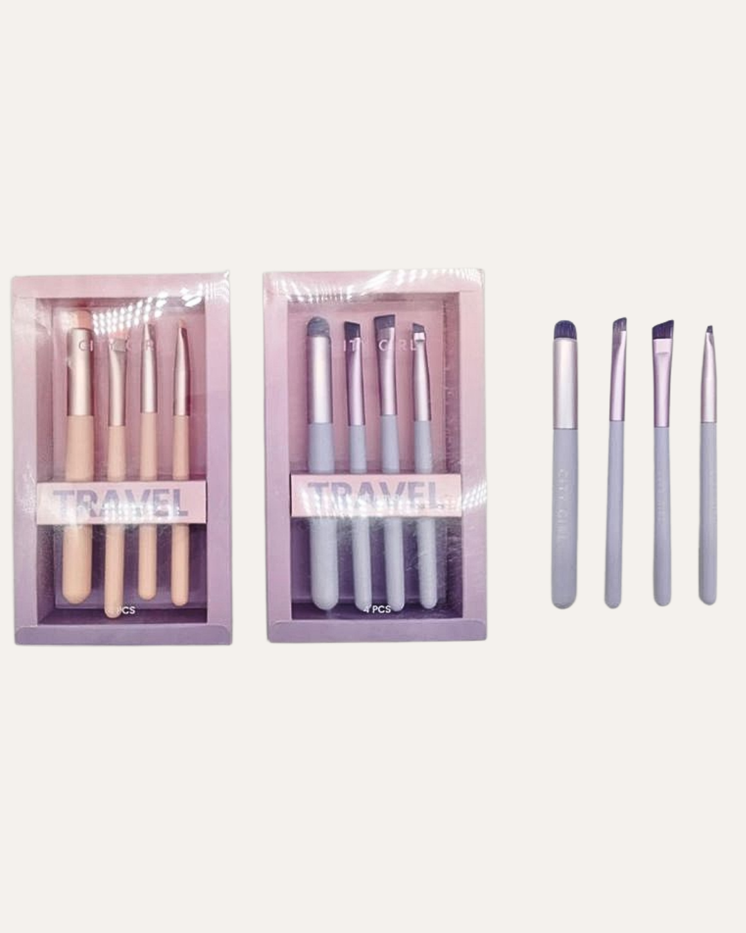 SET DE BROCHAS PARA MAQUILLAJE CITY GIRL – 5PCS