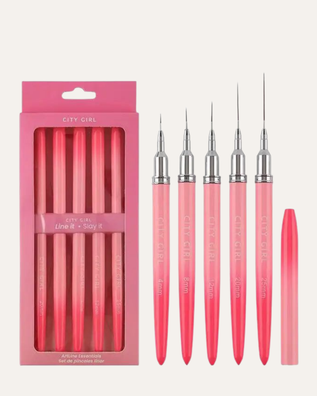 SET DE PINCEL LINER CITY GIRL – 5PCS