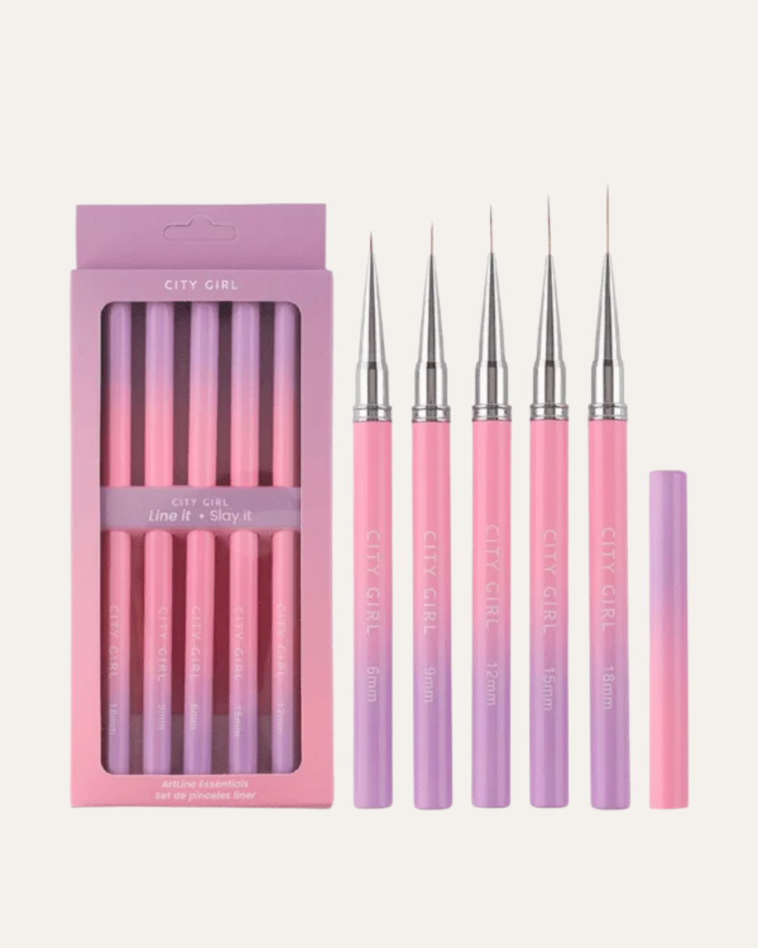 SET DE PINCEL LINER CITY GIRL – 5PCS