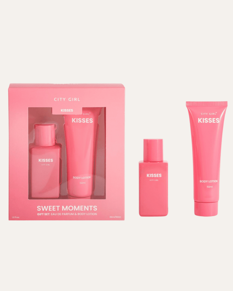 KIT KISSES PERFUME DE 30ML + CREMA CORPORAL 50ML - CITY GIRL