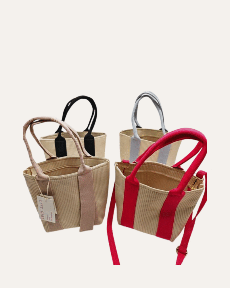 BOLSO BANDOLERA CON DOBLE CORREA - CITY GIRL