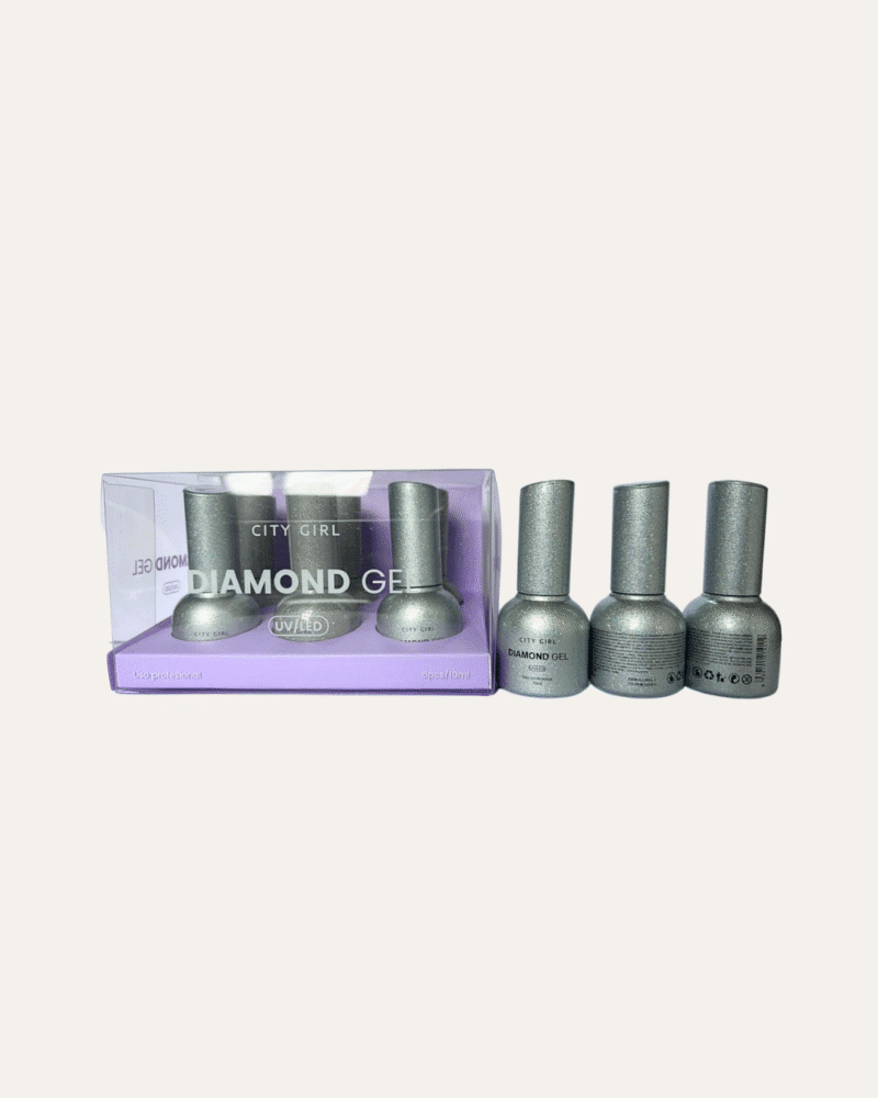 #01 ESMALTE UV/LED DIAMOND GEL CITY GIRL 10ML - 6PCS