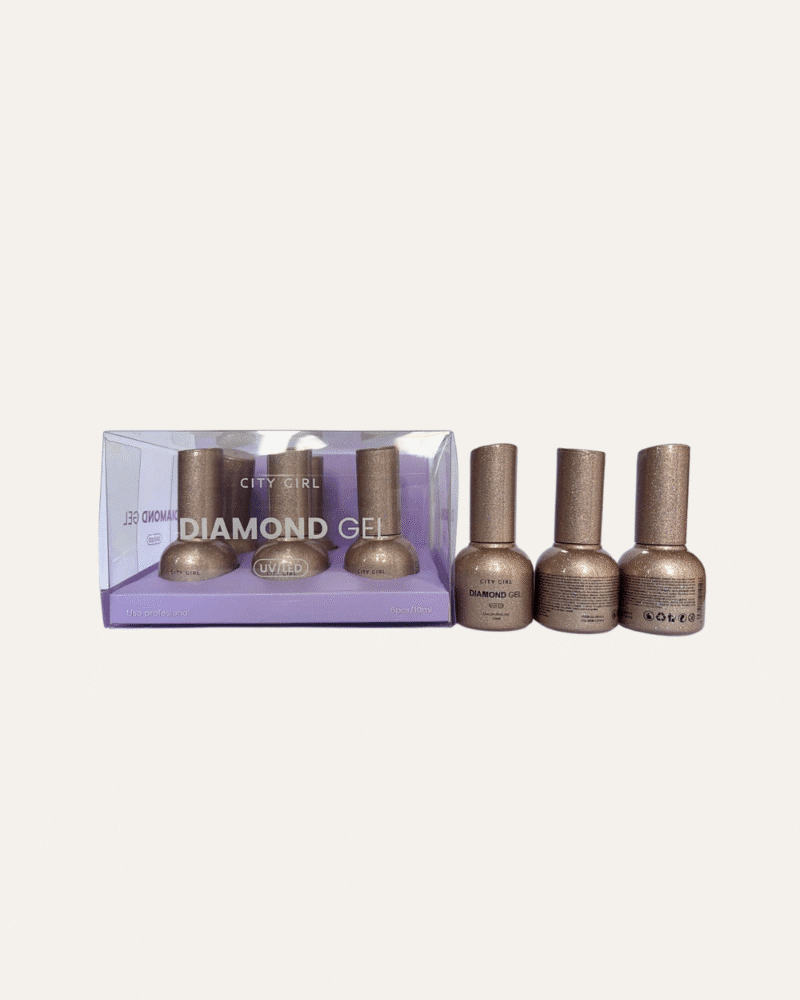 #02 ESMALTE UV/LED DIAMOND GEL CITY GIRL 10ML - 6PCS