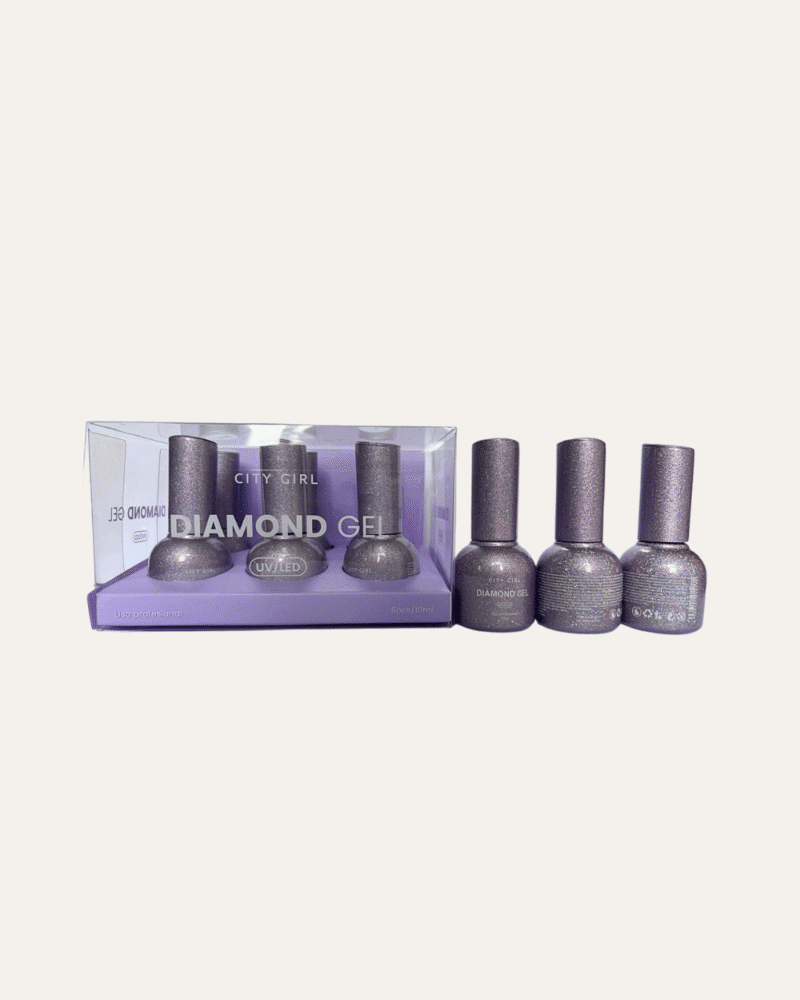 #07 ESMALTE UV/LED DIAMOND GEL CITY GIRL 10ML - 6PCS