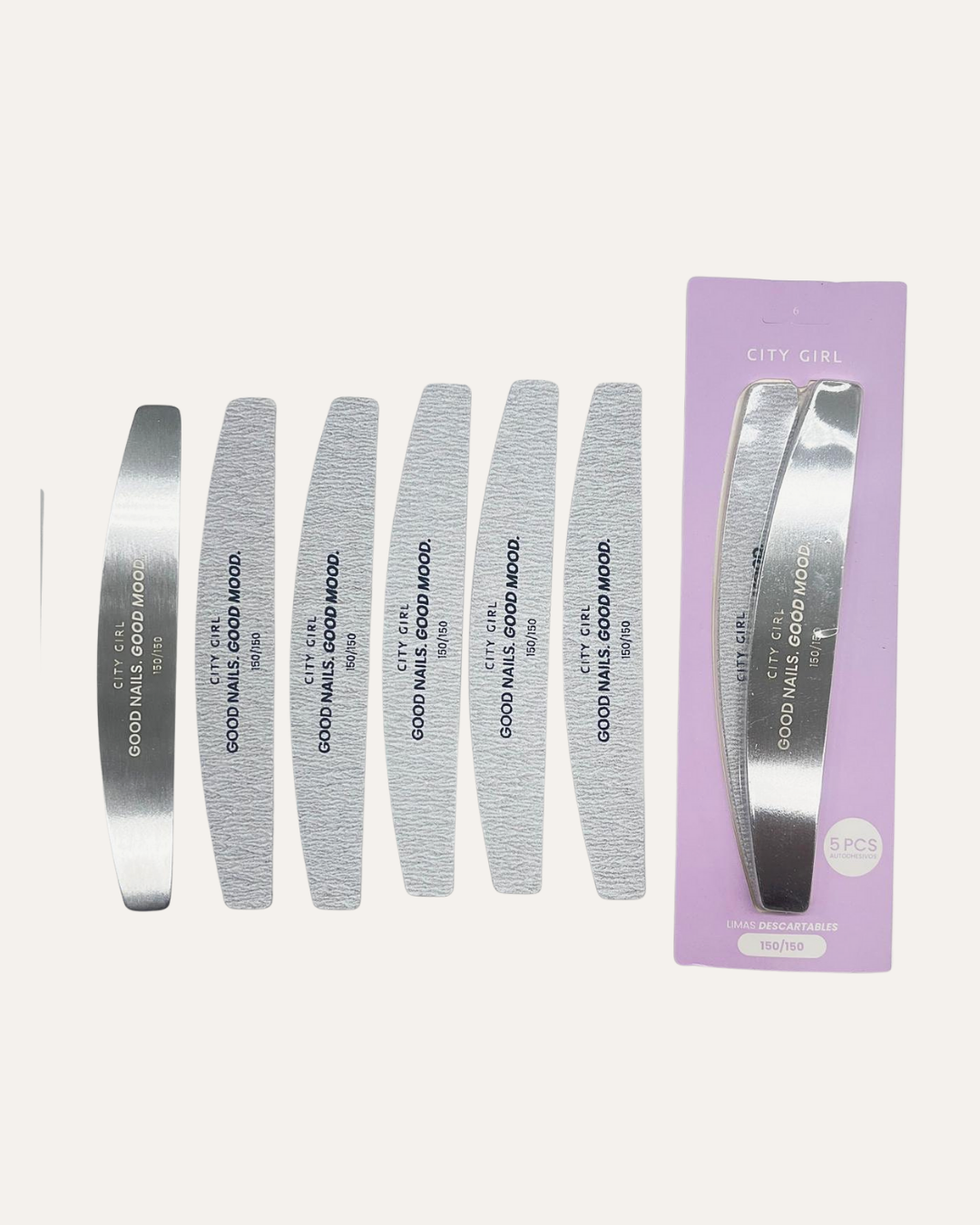 LIMA METALICA CON 5PCS AUTOADHESIVOS 150/150