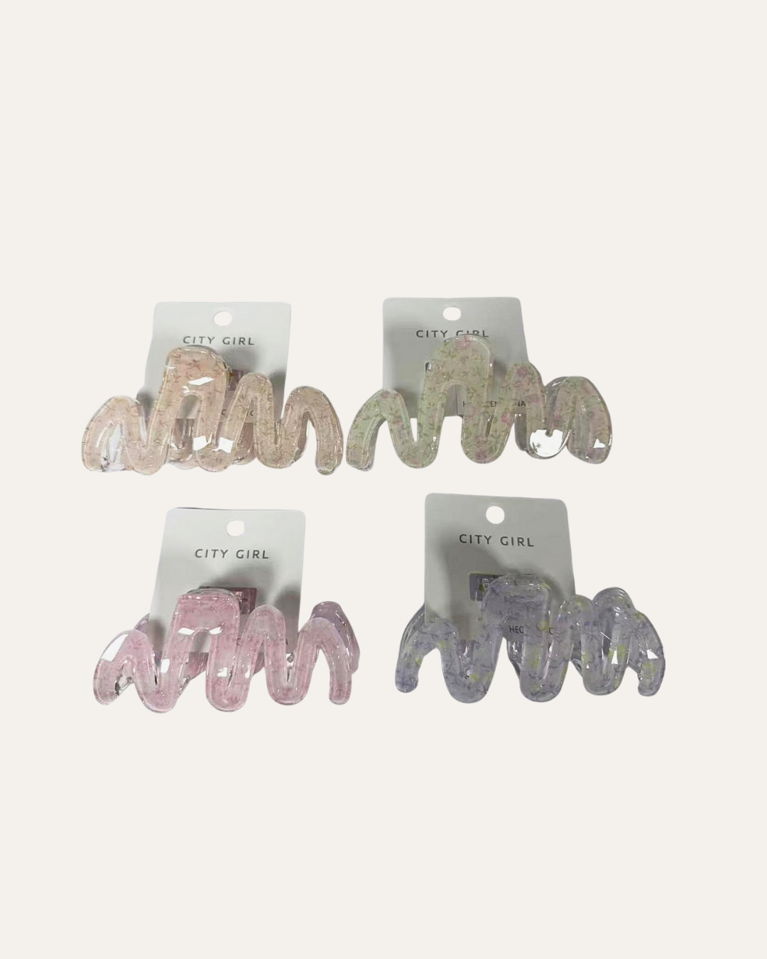 BROCHE DE PELO DE COLORES