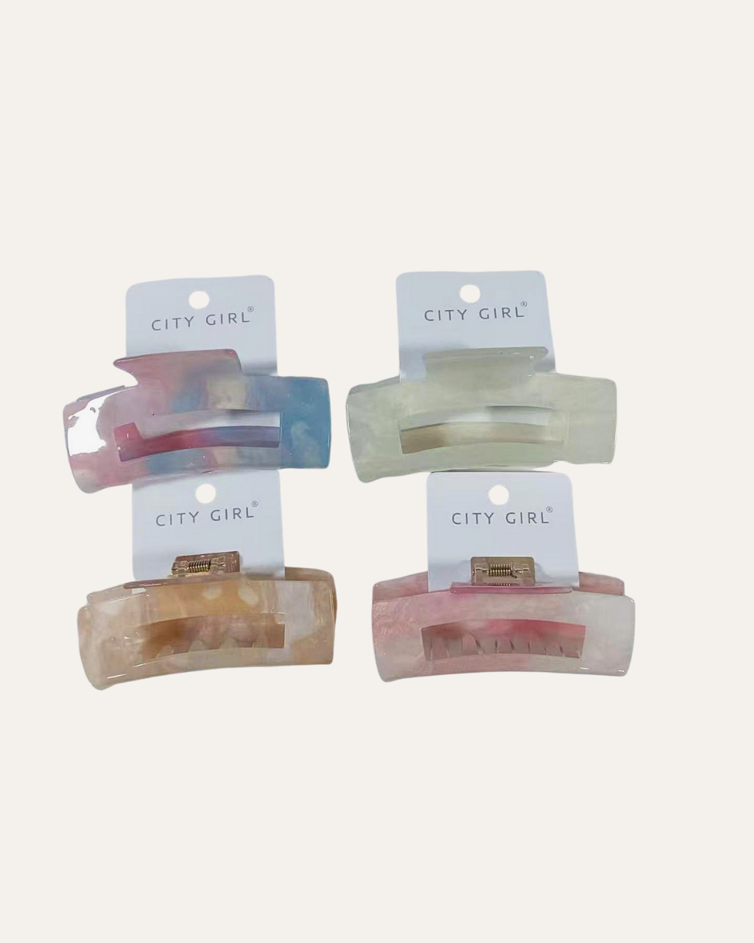 BROCHE DE PELO RECTANGULAR