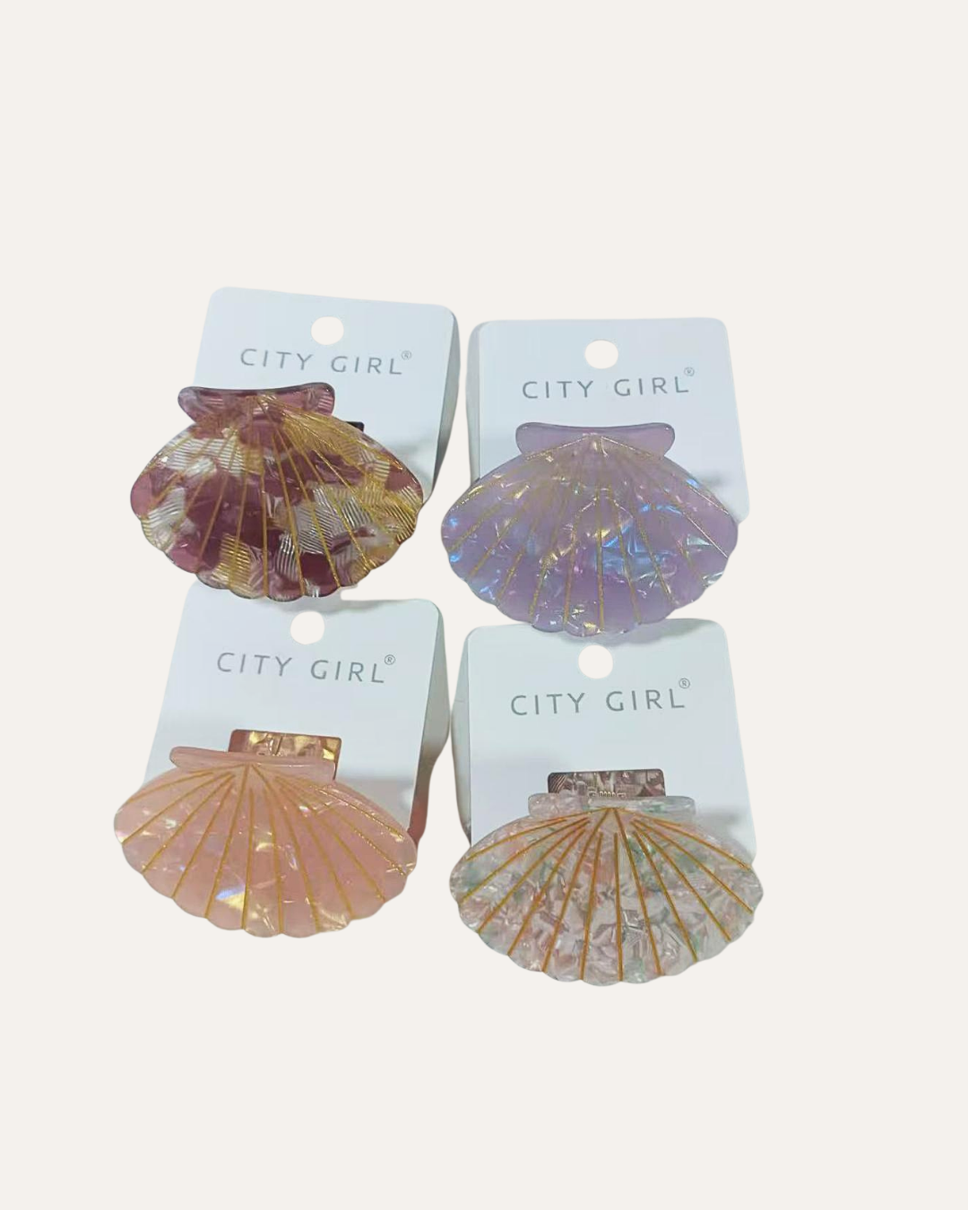 BROCHE DE PELO ALMEJA