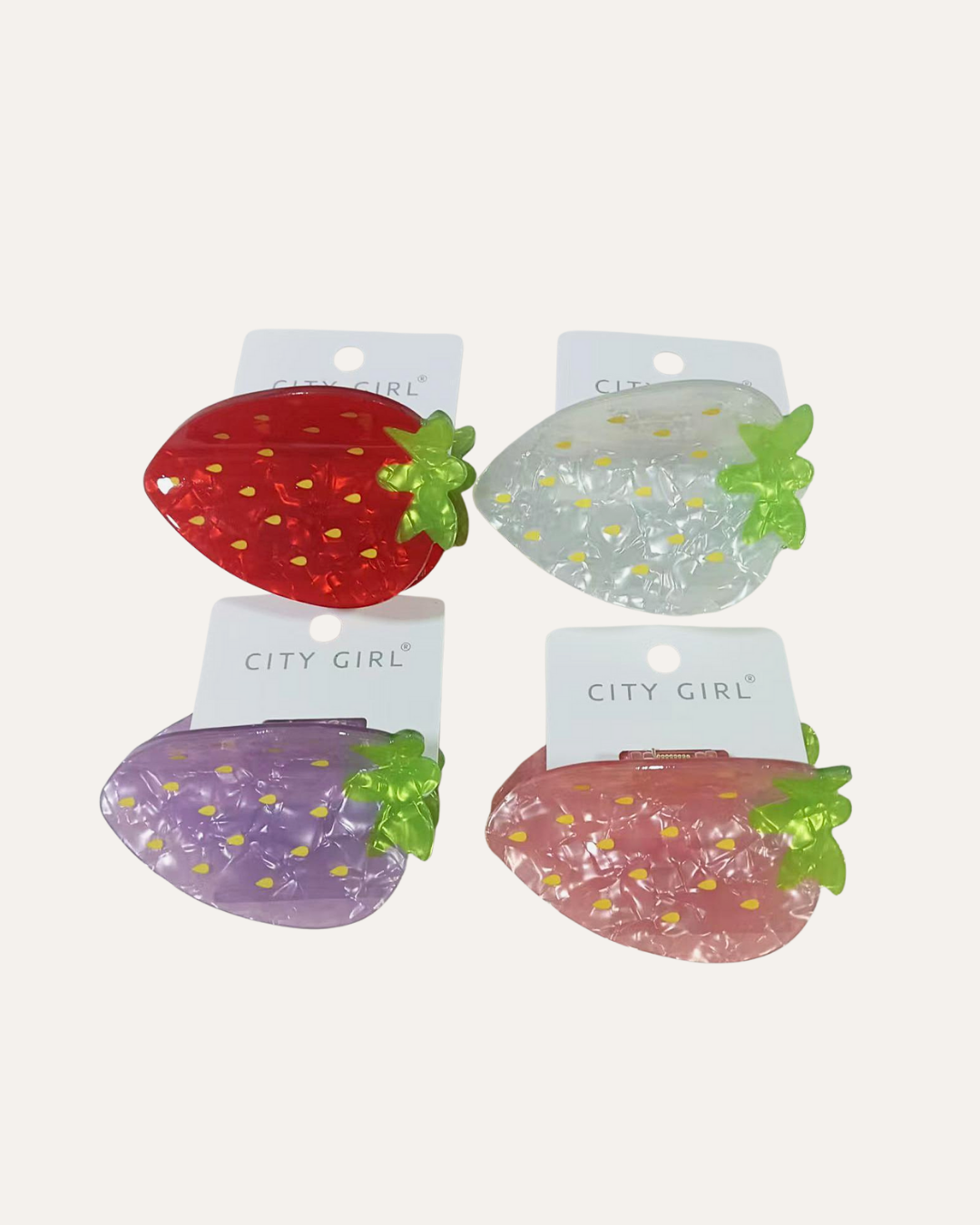 BROCHE DE PELO FRUTILLA