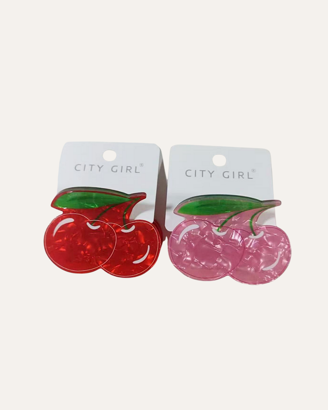 BROCHE DE PELO CEREZAS