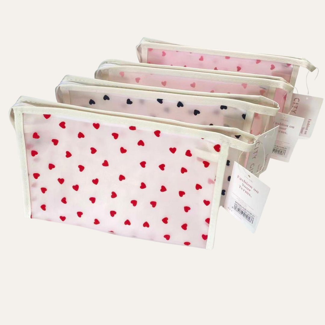 PORTA COSMETICO CORAZONES - CITY GIRL