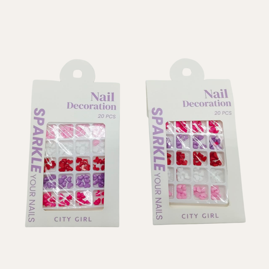 DECORACION DE UÑAS MINI CORAZONCITOS - CITY GIRL