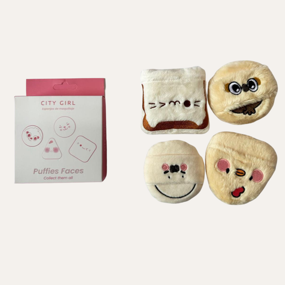 ESPONJAS FACIALES DE EMOJIS - CITY GIRL