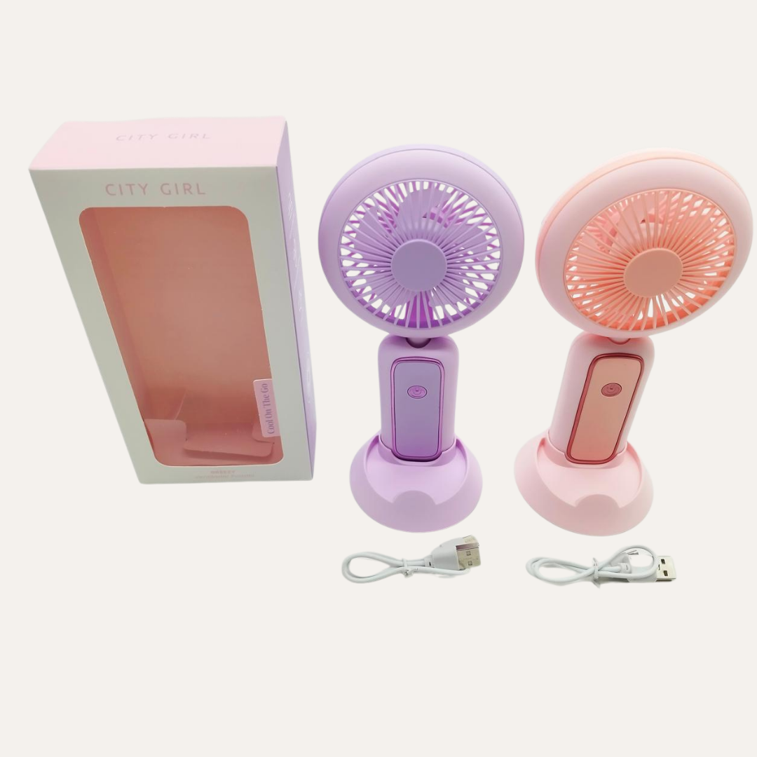 VENTILADOR PORTÁTIL CON SOPORTE - CITY GIRL