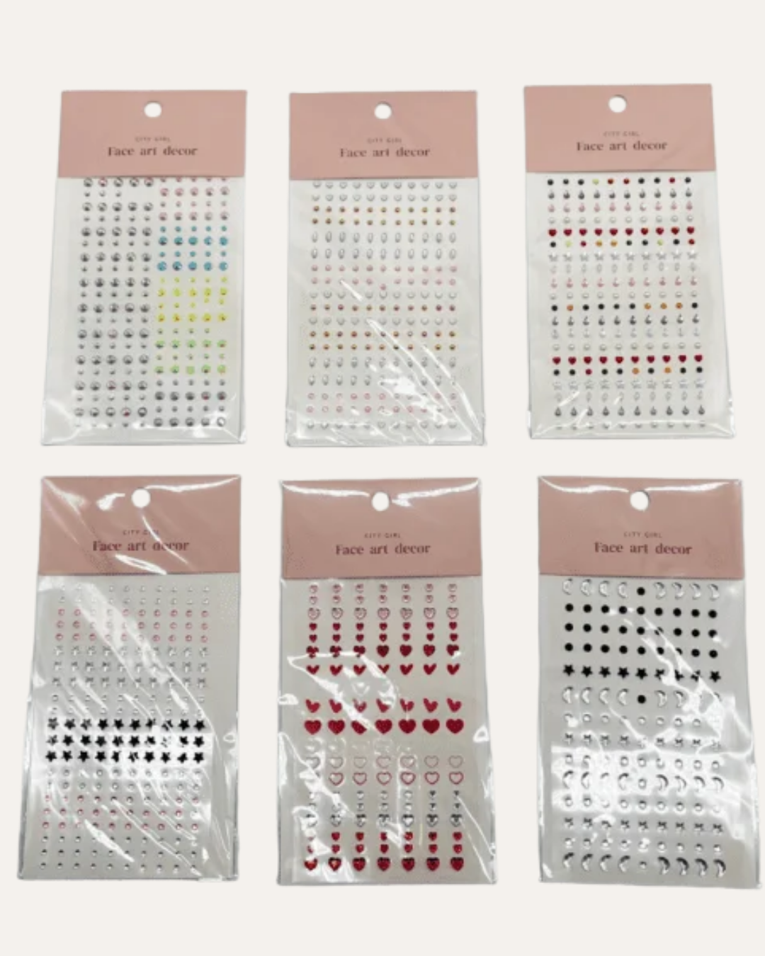 STICKERS PARA EL ROSTRO - CITY GIRL