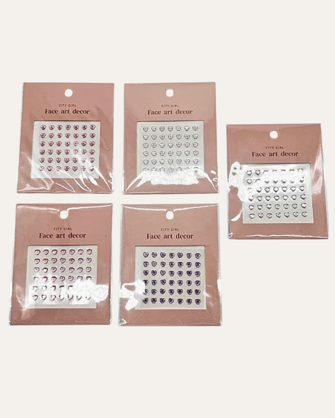 STICKERS PARA ROSTRO CORAZÓN - CITY GIRL