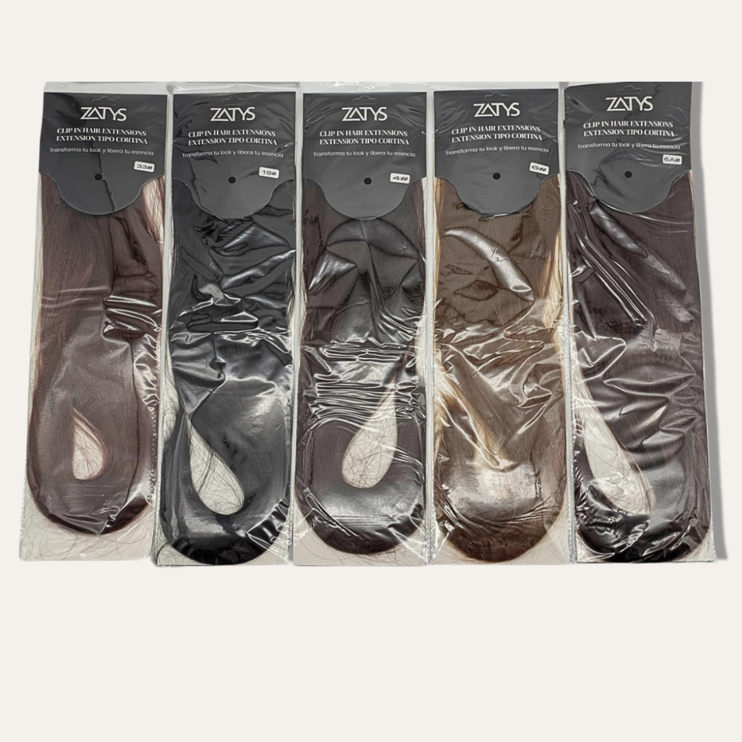 EXTENSION DE CABELLO CORTINA CON CLIP - ZATYS