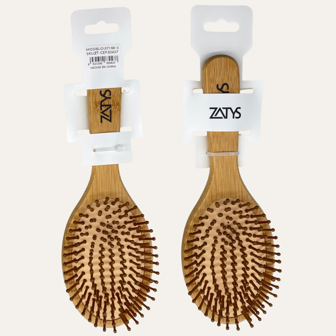 CEPILLO DE BAMBU OVALADO - ZATYS