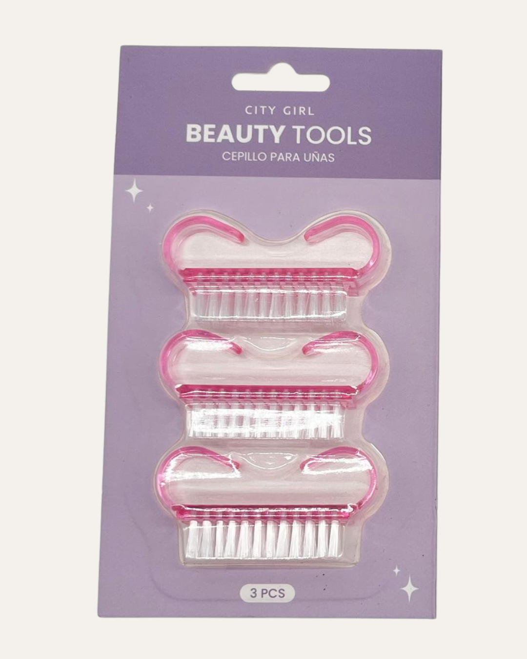 SET DE CEPILLOS PARA UÑAS 3PCS - CITY GIRL