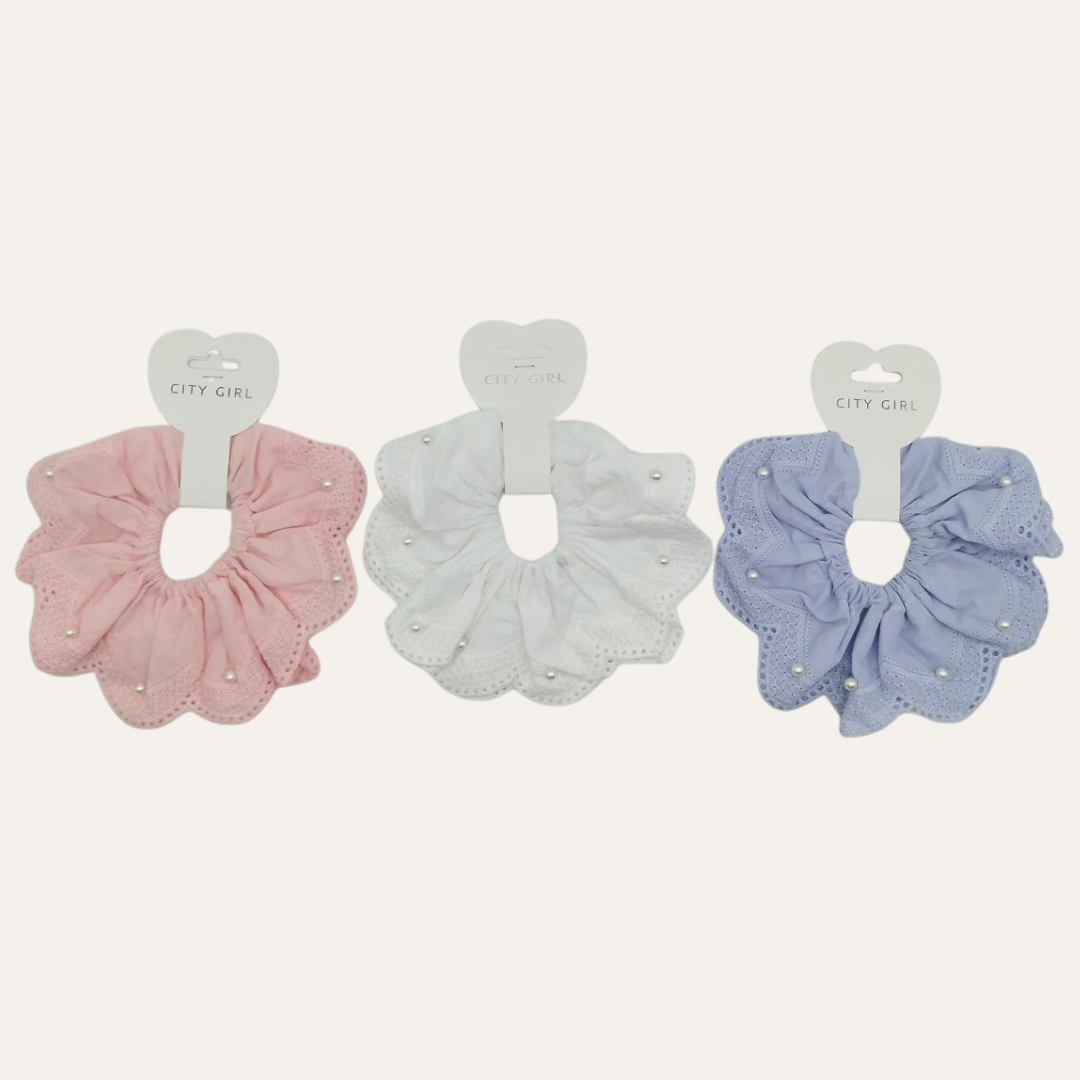 SCRUNCHIE CON PERLITAS - CITY GIRL