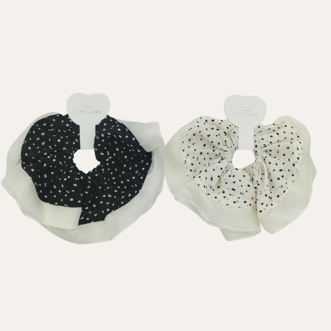 ESCRUNCHIE PUNTOS -CITY GIRL