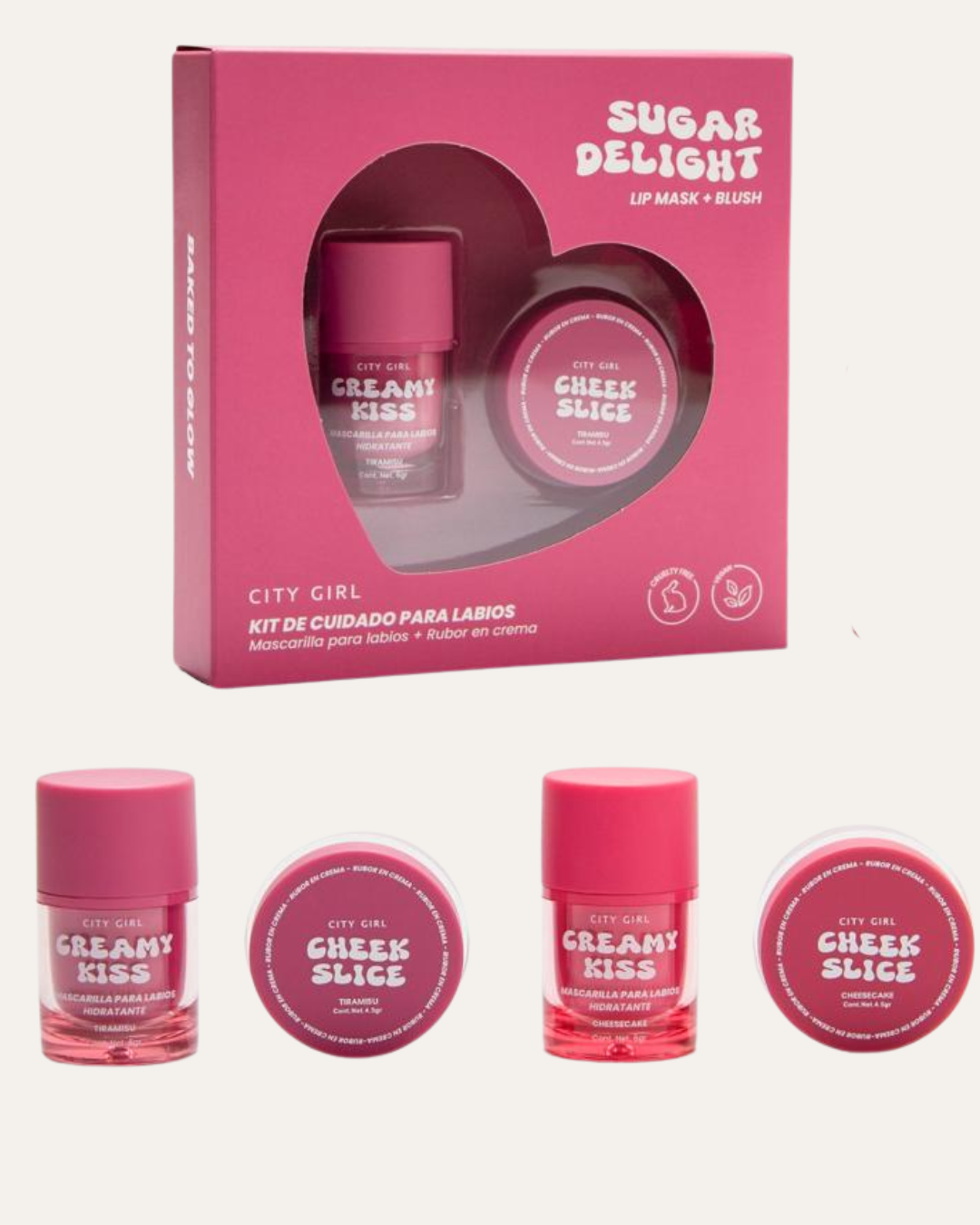 KIT LIP MASK + BLUSH - CITY GIRL