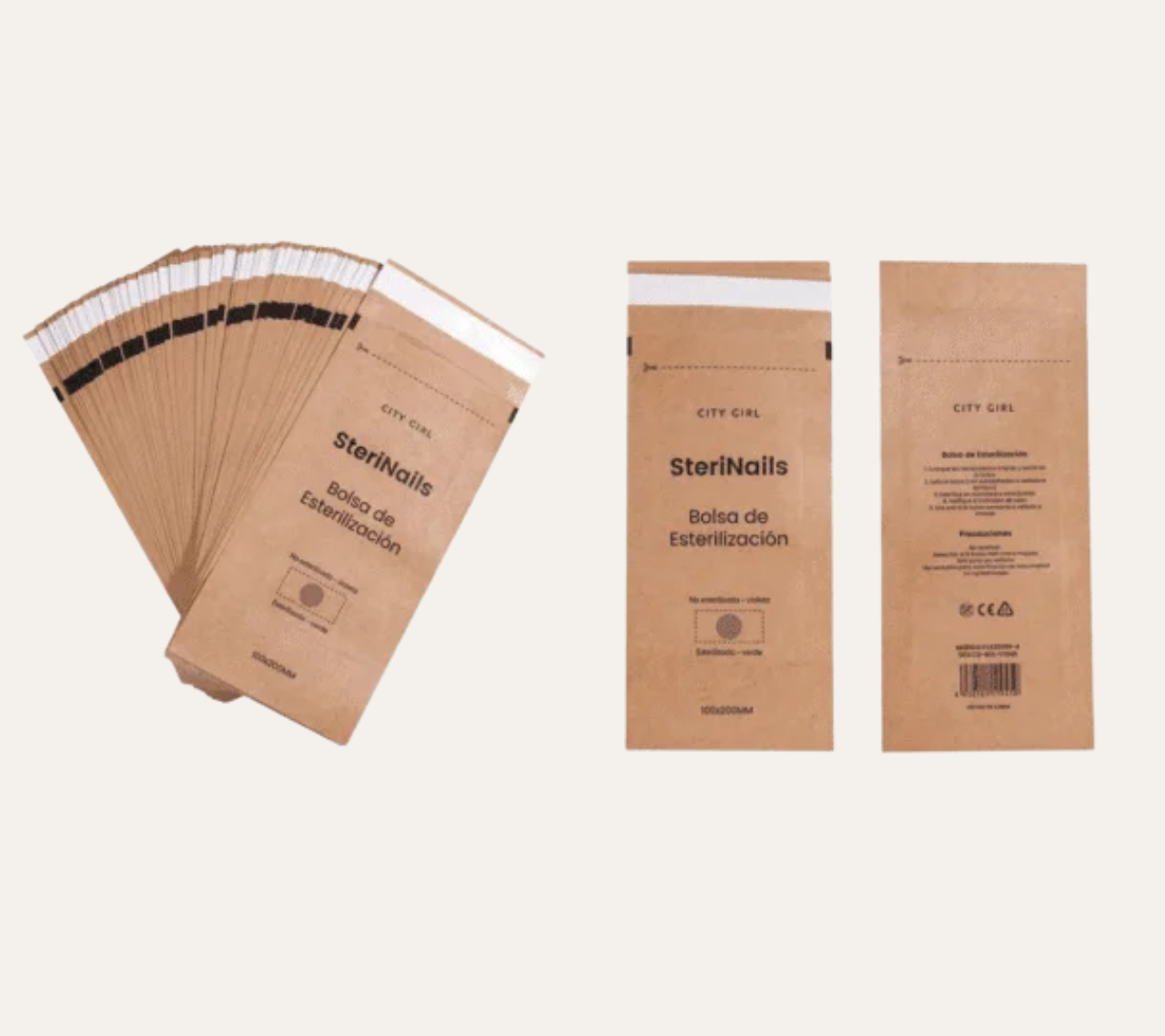 BOLSA PARA ESTERILIZACIÓN MEDIANAS 100PCS - CIT GIRL