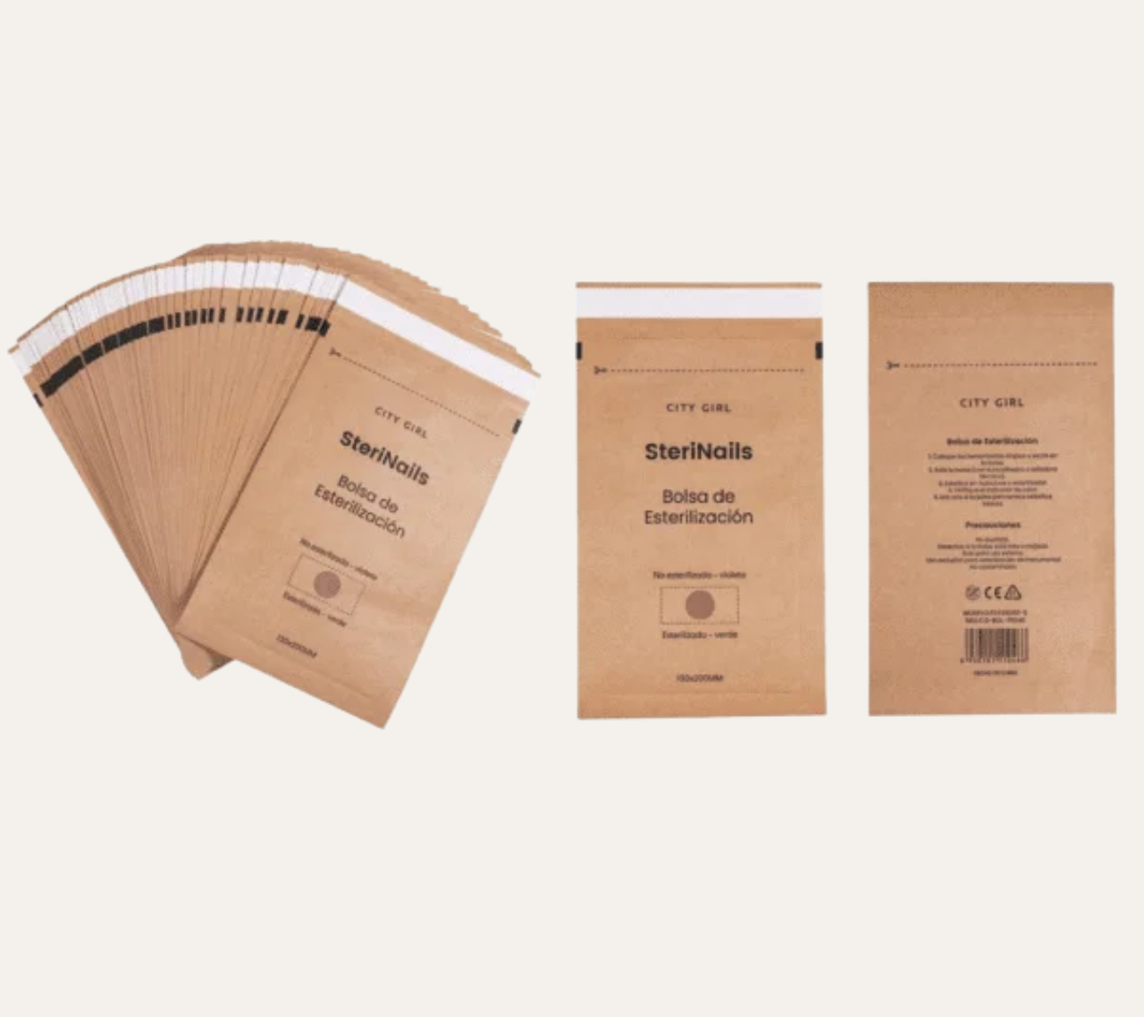 BOLSA PARA ESTERILIZACIÓN GRANDES 100PCS - CITYG RIL