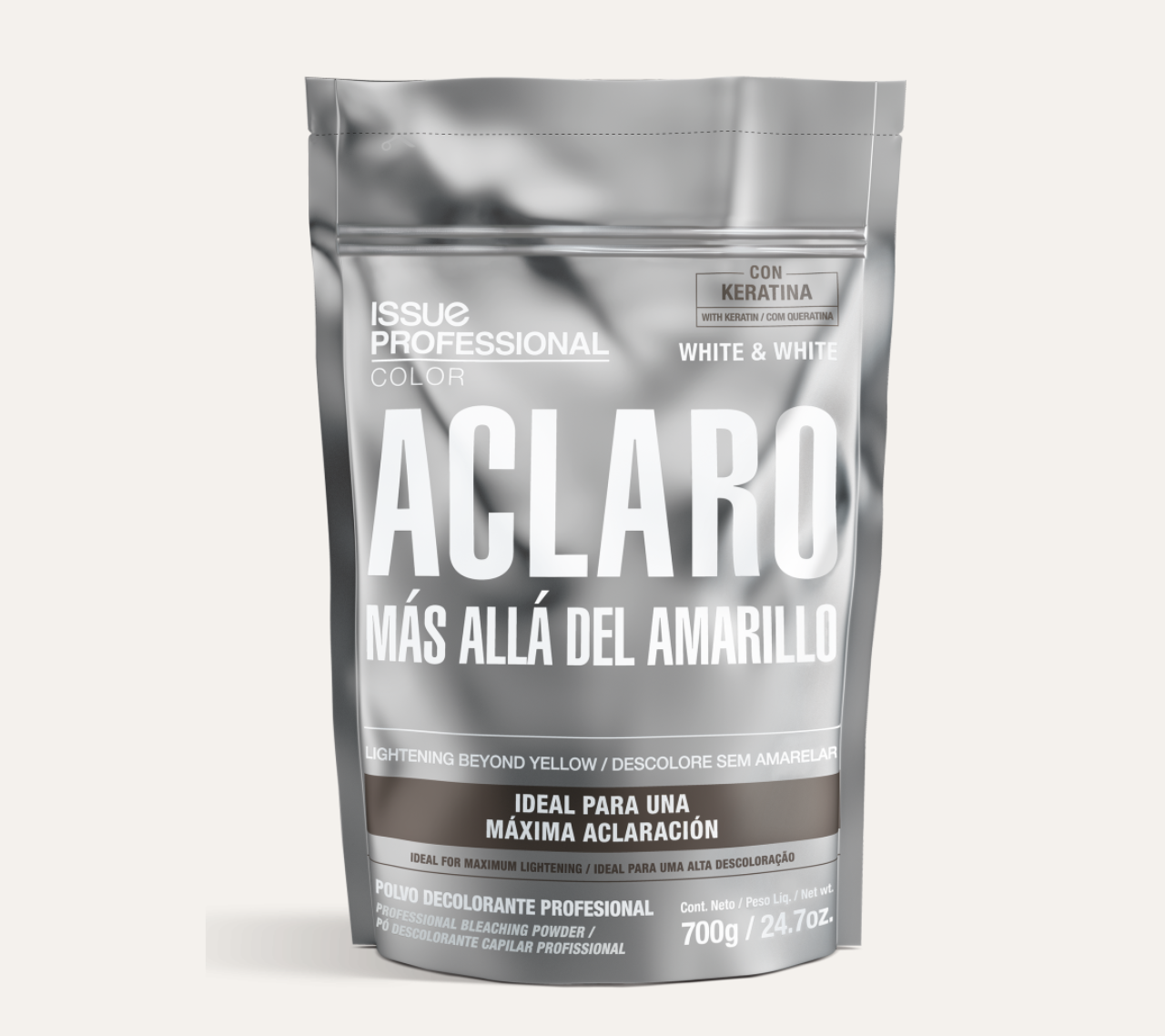 POLVO DECOLORANTE WHITE & WHITE 700GR - ISSUE