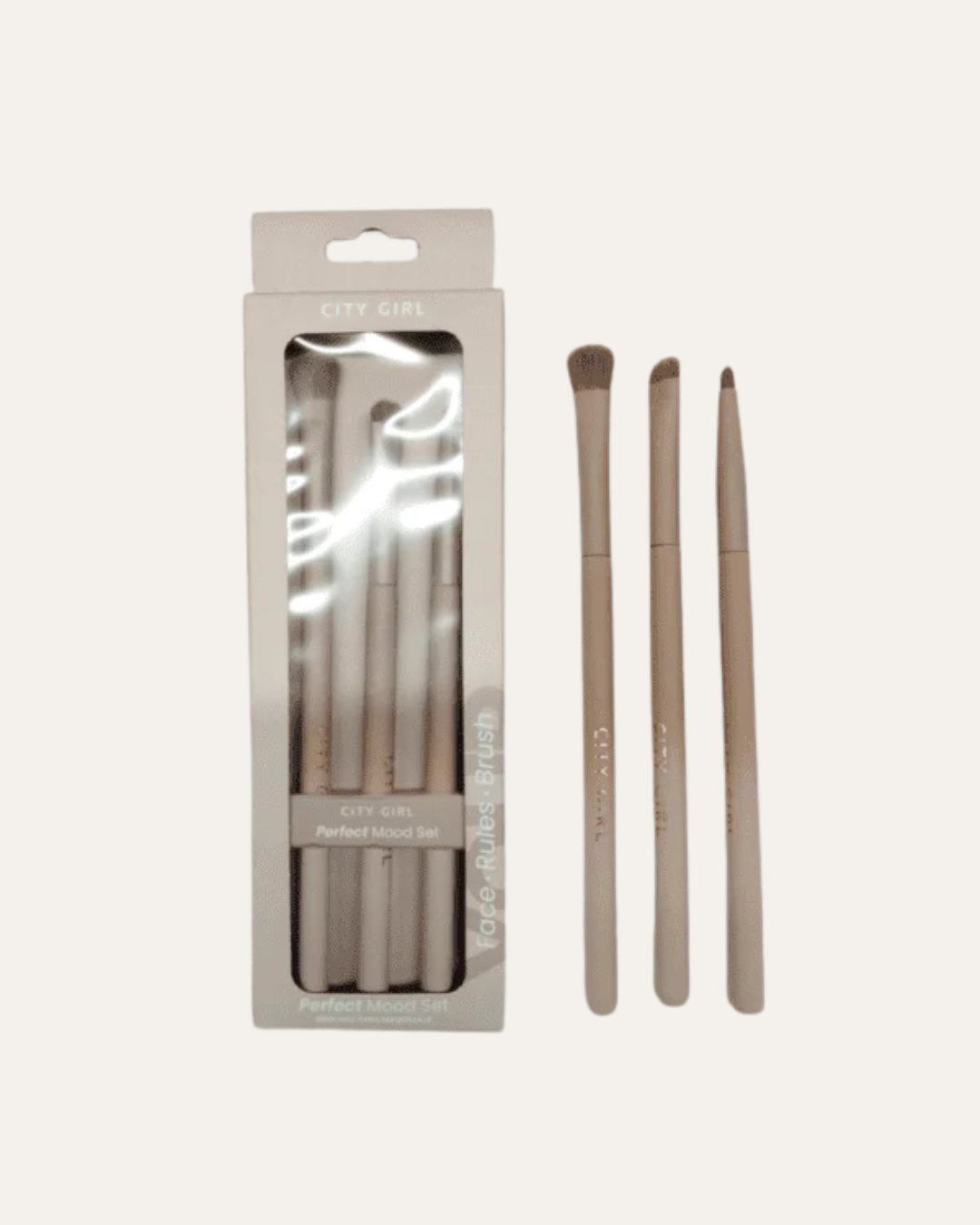 SET DE BROCHAS PARA OJOS CITY GIRL – 3PCS