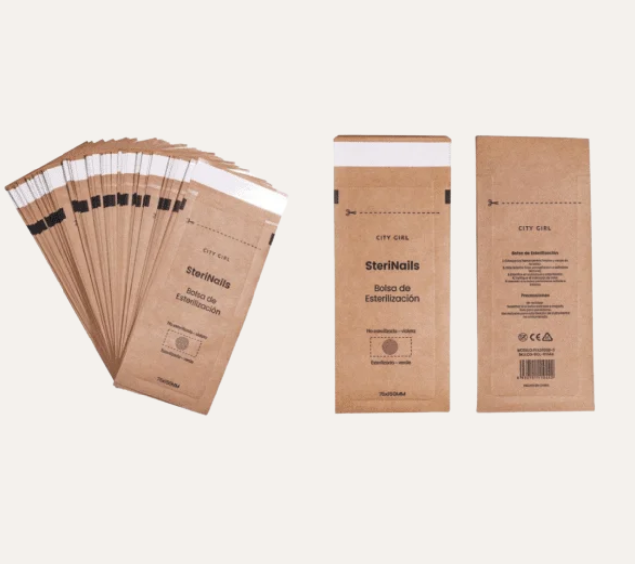 BOLSA DE ESTERILIZACIÓN 100PCS - CITY GIRL
