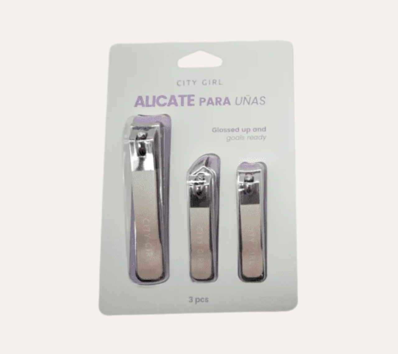 KIT DE CORTA UÑAS 3PCS - CITY GIRL