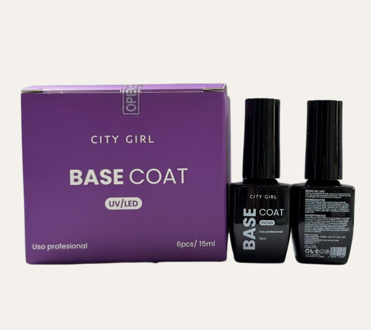 BASE COAT UV/LED 15ML - CITY GIRL