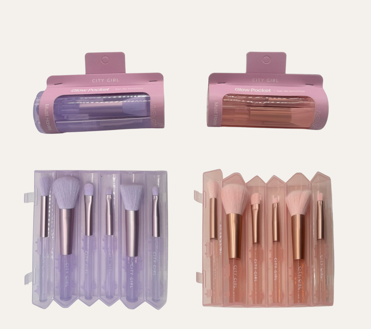 SET DE BROCHAS - CITY GIRL