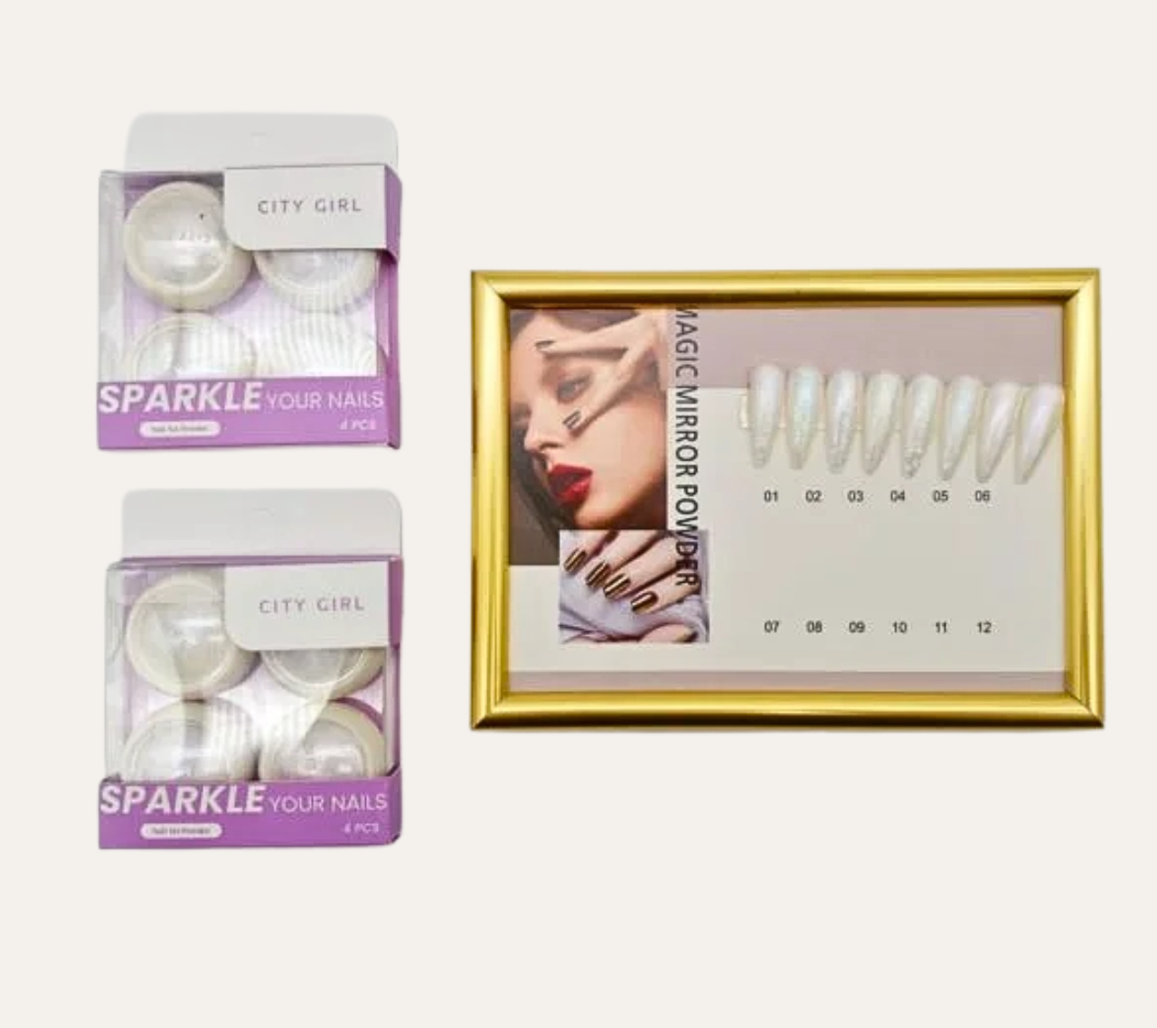 POLVO AURA PARA UÑAS - CITY GIRL