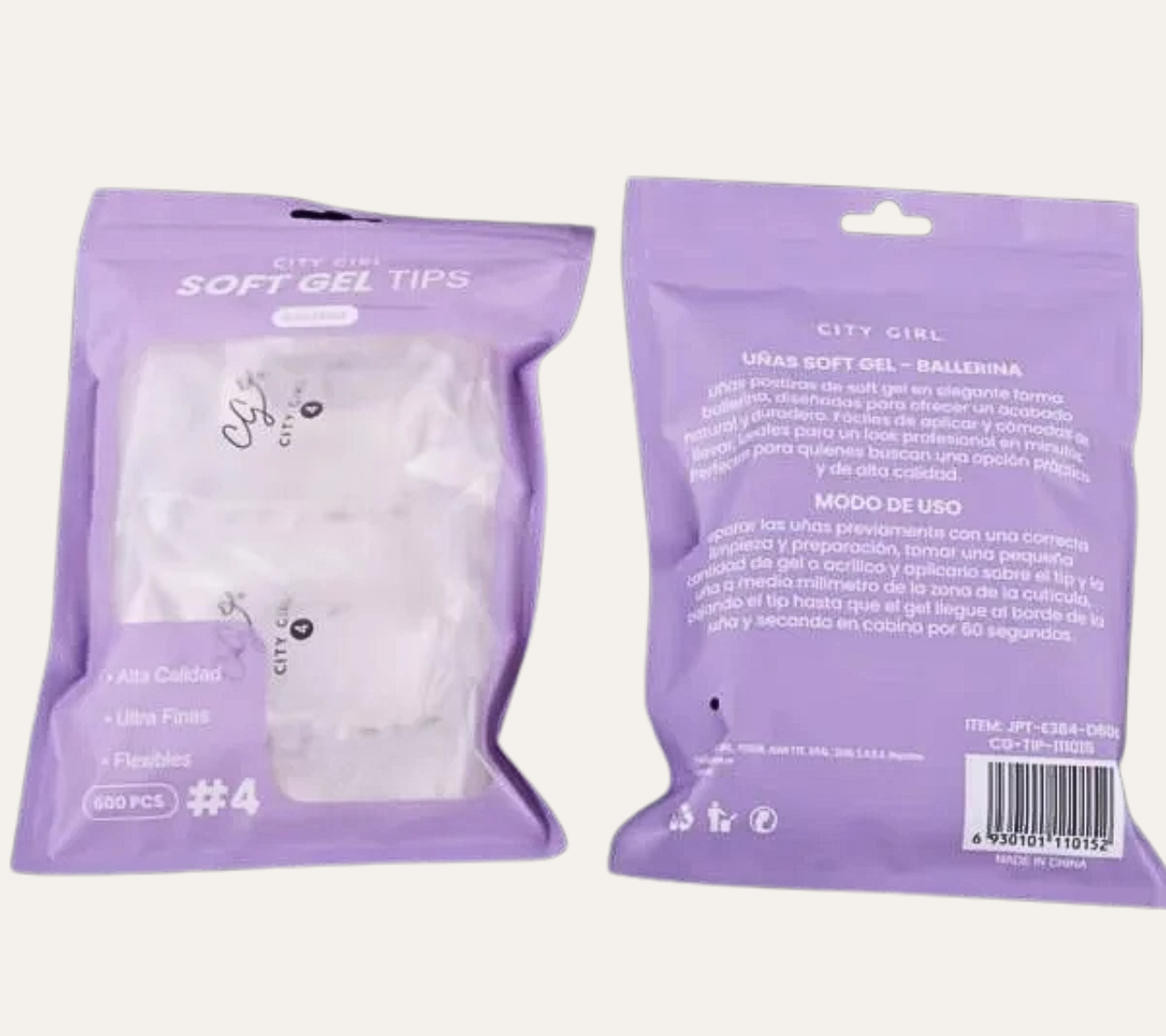 TIPS SOFT GEL EN BOLSA BALLERINA #4 - CITY GIRL