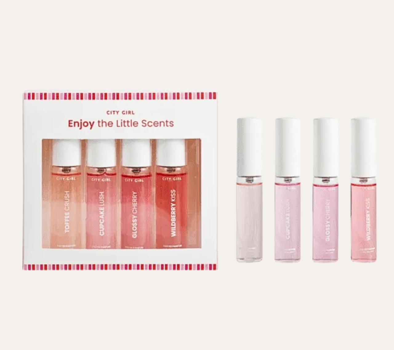 KIT DE PERFUMES ENJOY THE LITTLE SCENTS 4PCS /15ML - CITY GIRL